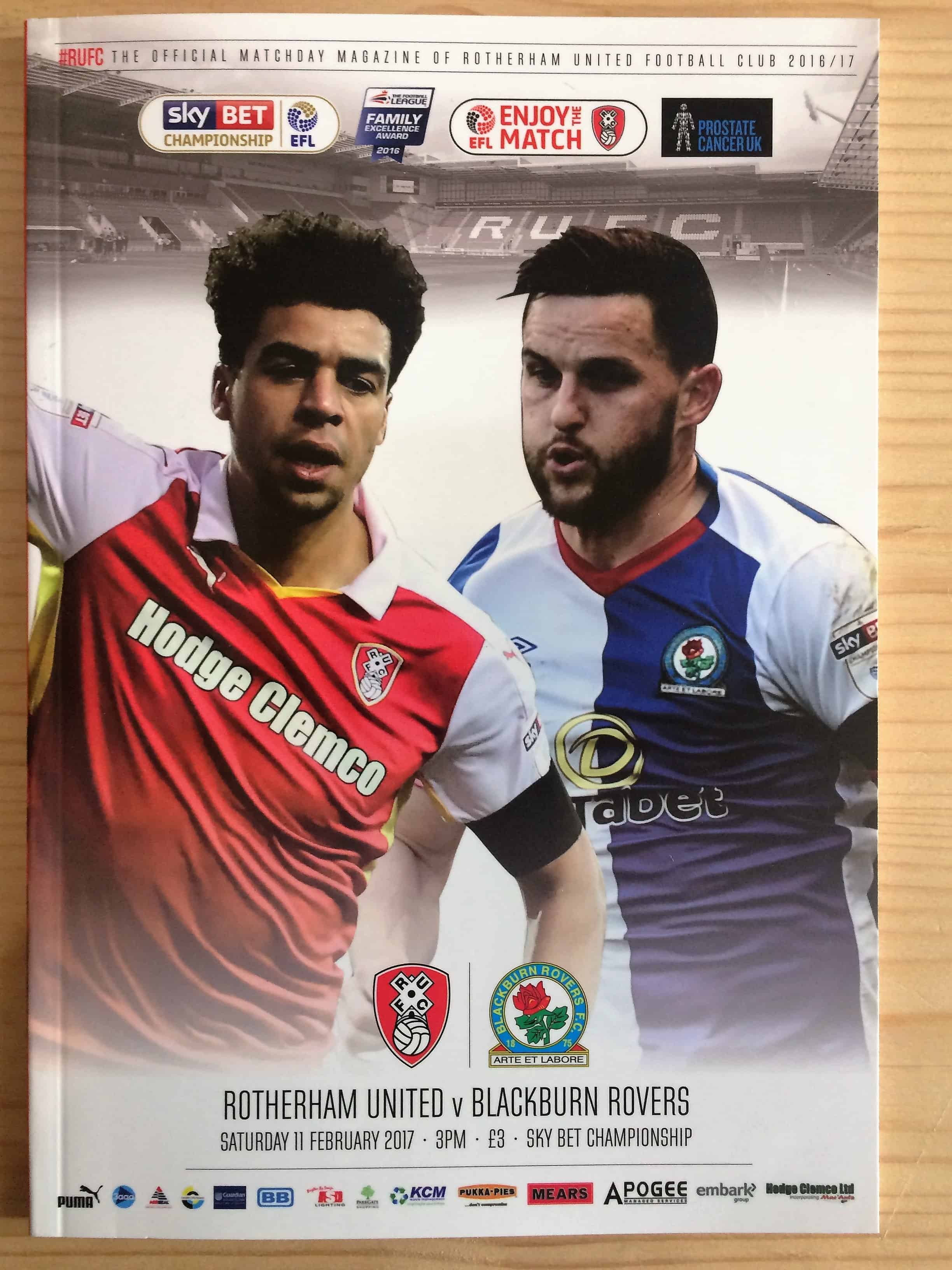 Rotherham United FC v Blackburn Rovers FC